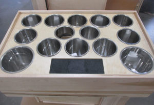 10 custom canister drawer with knife insert