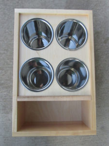 9 custom canister drawer with compartment